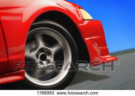 Stock Image - A red car. Fotosearch