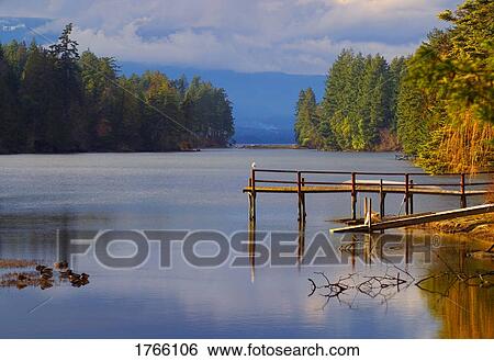 Stock Photograph - A secluded lagoon. Fotosearch