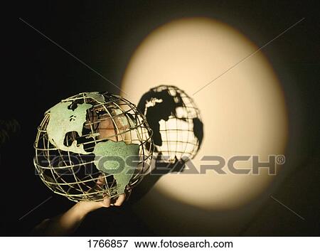 Stock Photo - A wire globe. Fotosearch