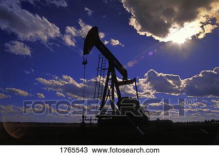 Stock Image - An oil derrick. Fotosearch