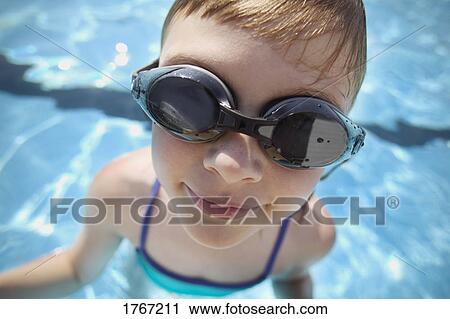 Child wears goggles View Large Photo Image Stock Image - Child wears goggles. Fotosearch