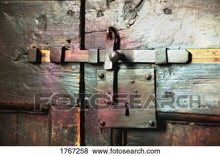 Close-Up of Wooden Door Tuscany Florence Italy View Large Photo Image Stock Photo - Close-Up of Wooden Door Tuscany Florence Italy. Fotosearch