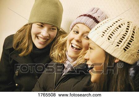 Group of girls laugh View Large Photo Image Stock Photo - Group of girls laugh. Fotosearch