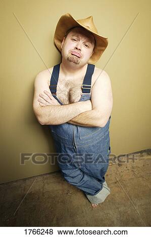 Stock Photo - Man with cowboy hat. Fotosearch