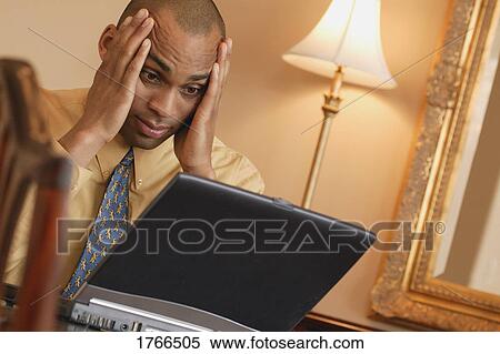Man with lap top computer View Large Photo Image Stock Photography - Man with lap top computer. Fotosearch