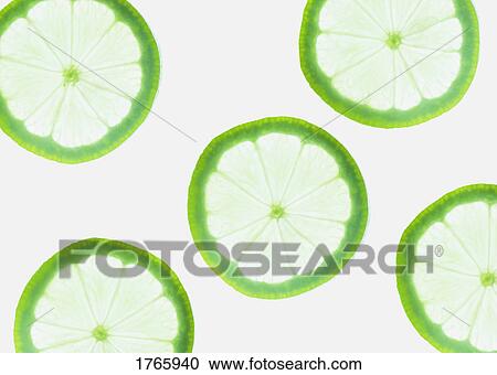 Stock Image - Many limes. Fotosearch