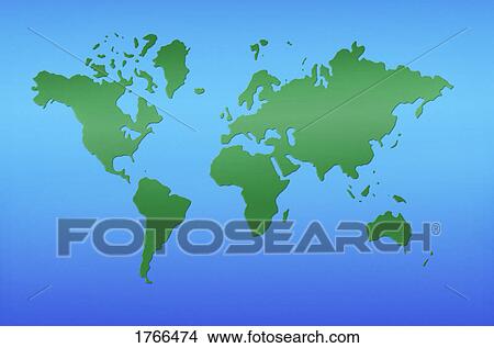Map of the world View Large Photo Image Picture - Map of the world. Fotosearch