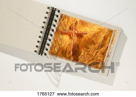 Stock Photo - Picture of a glowing cross. Fotosearch