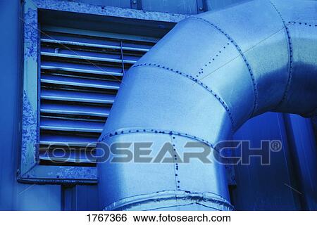Stock Photograph - Piping in a basement. Fotosearch
