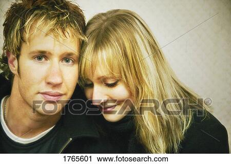 Stock Image - Portrait of a couple. Fotosearch