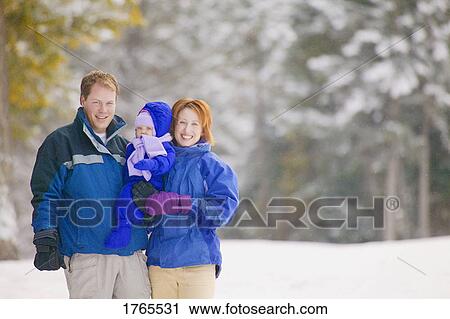 Stock Image - Portrait of a family. Fotosearch