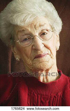 Picture - Portrait of a senior. Fotosearch