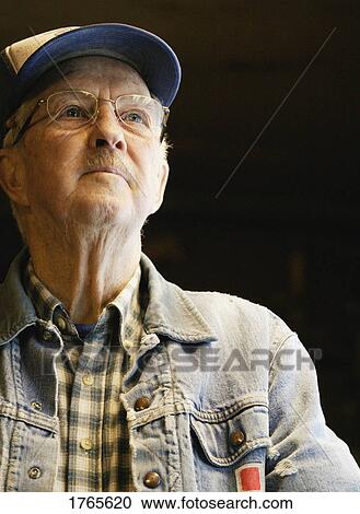 Stock Image - Portrait of a senior. Fotosearch