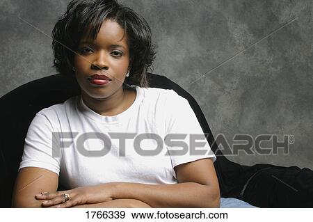 Stock Photo - Portrait of a woman. Fotosearch
