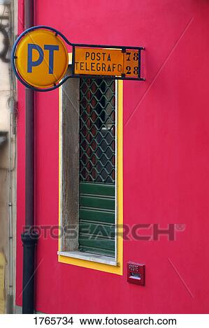 Picture - Post office in Cinque Terre Italy. Fotosearch