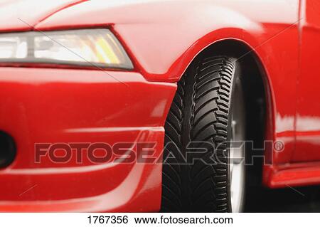 Stock Photograph - Red sports car. Fotosearch