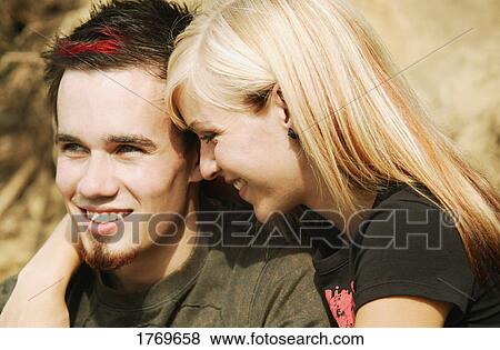 A couple laughing together View Large Photo Image Stock Photo - A couple laughing together. Fotosearch