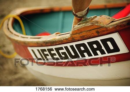 A lifeguard's boat View Large Photo Image Stock Photograph - A lifeguard's boat. Fotosearch