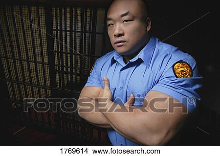 Picture - A security guard. Fotosearch