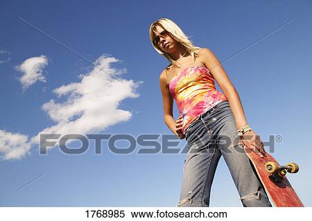 Stock Photography - A skateboarder. Fotosearch