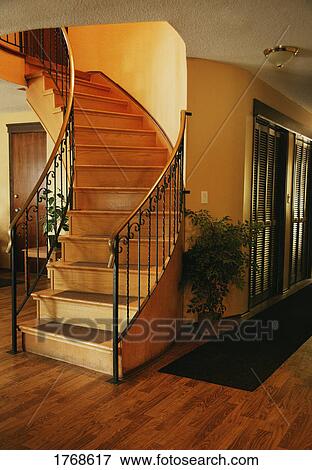A spiral staircase View Large Photo Image Stock Photo - A spiral staircase. Fotosearch