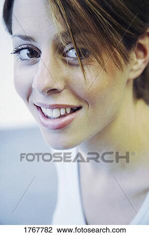 Closeup of a woman's face View Large Photo Image Stock Image - Closeup of a woman's face. Fotosearch