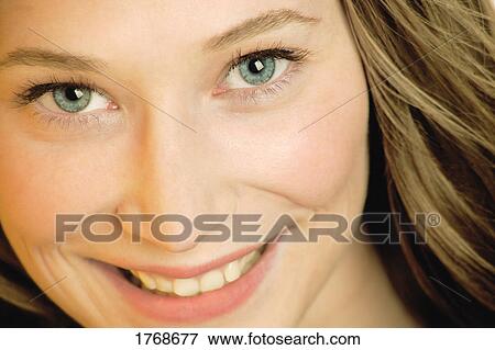 Closeup of a woman's face View Large Photo Image Stock Photo - Closeup of a woman's face. Fotosearch