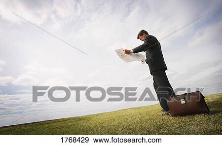 Stock Photo - Confused businessman. Fotosearch