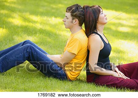 Stock Image - Couple experience trouble. Fotosearch