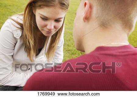 Couple having a disagreement View Large Photo Image Stock Photo - Couple having a disagreement. Fotosearch
