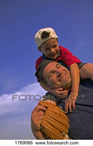 Stock Photograph - Father and son bonding time. Fotosearch