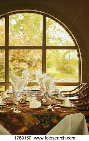 Inside a fine dining room View Large Photo Image Stock Image - Inside a fine dining room. Fotosearch