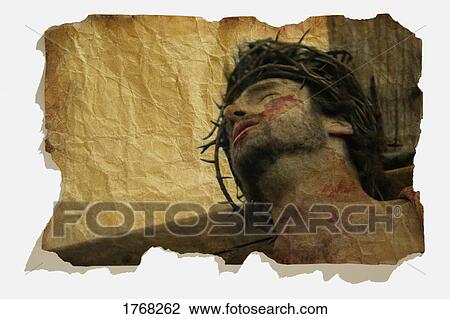 Stock Image - Jesus dying on the cross. Fotosearch