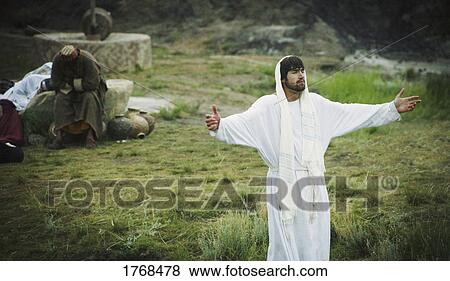 Stock Photo - Jesus praying. Fotosearch