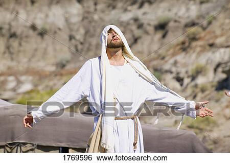 Jesus praying View Large Photo Image Stock Photograph - Jesus praying. Fotosearch