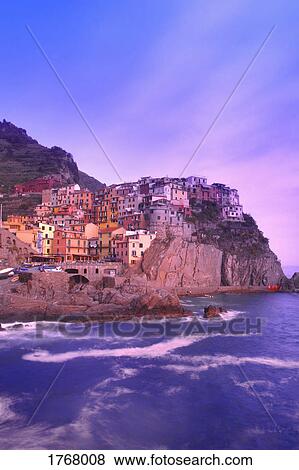Manarola Cinque Terre Liguria Italy View Large Photo Image Stock Photo - Manarola Cinque Terre Liguria Italy. Fotosearch
