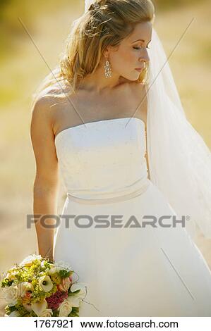 Portrait of a bride View Large Photo Image Stock Image - Portrait of a bride. Fotosearch