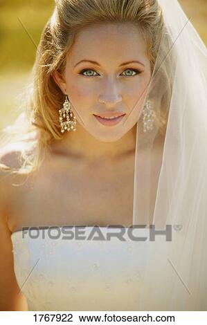 Portrait of a bride View Large Photo Image Stock Image - Portrait of a bride. Fotosearch