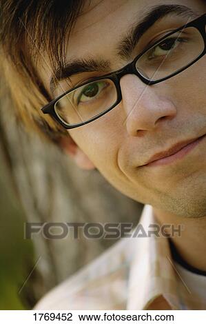 Stock Image - Portrait of a male. Fotosearch