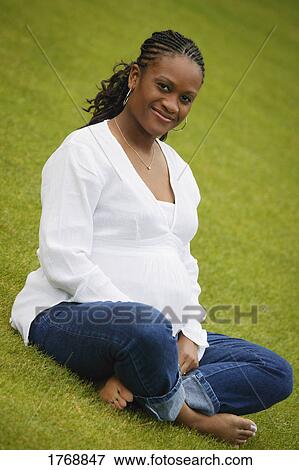 Portrait of a pregnant woman View Large Photo Image Stock Photo - Portrait of a pregnant woman. Fotosearch