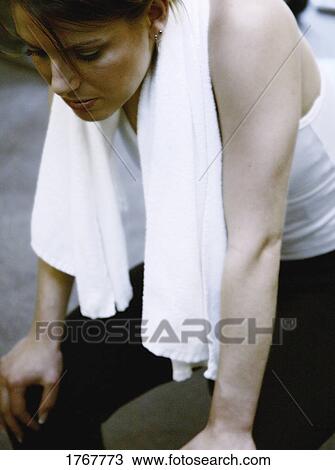 Stock Image - Portrait of an athlete. Fotosearch