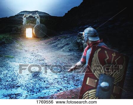 Stock Photograph - The day the stone was rolled away. Fotosearch