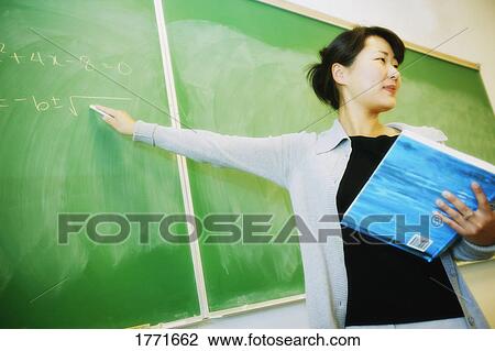 Stock Image - Asian teacher. Fotosearch