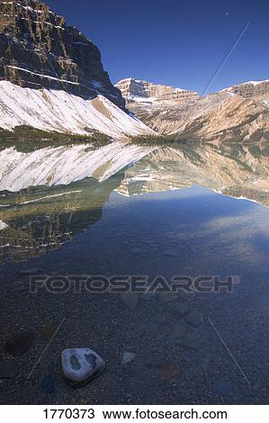 Bow Lake Banff National Park Alberta, Canada View Large Photo Image Stock Image - Bow Lake Banff National Park Alberta, Canada. Fotosearch
