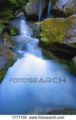 Stock Image - Cascading water. Fotosearch