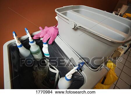 Cleaning supplies View Large Photo Image Picture - Cleaning supplies. Fotosearch