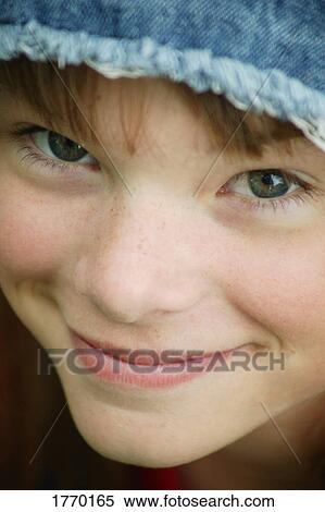 Stock Photography - Closeup of girl's face. Fotosearch
