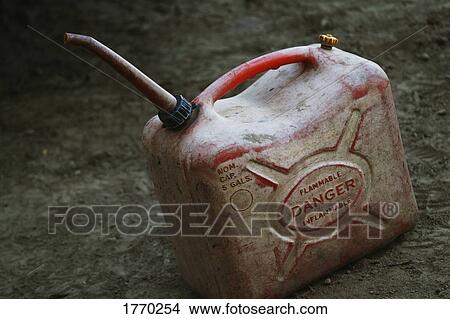 Picture - Container for gas on road. Fotosearch