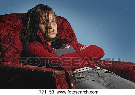 Depressed teenage girl View Large Photo Image Stock Image - Depressed teenage girl. Fotosearch