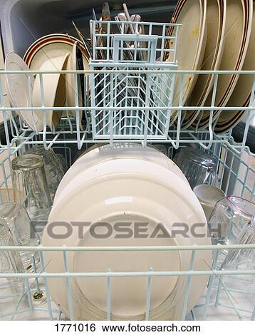 Stock Photograph - Dishwasher load. Fotosearch